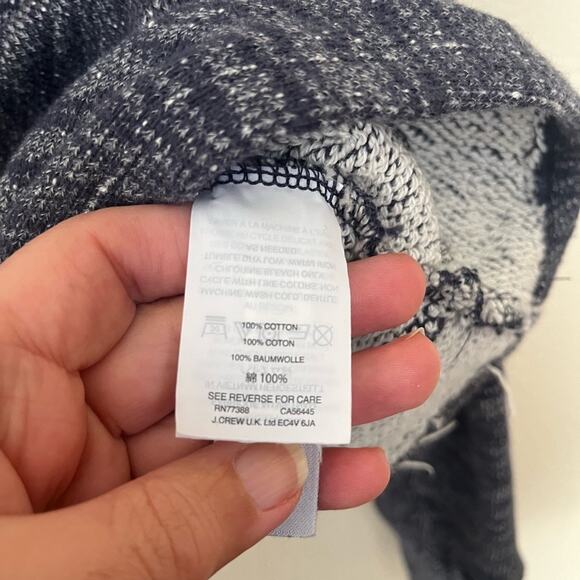 J. Crew Twist-front heathered sweatshirt - Picture 6 of 7